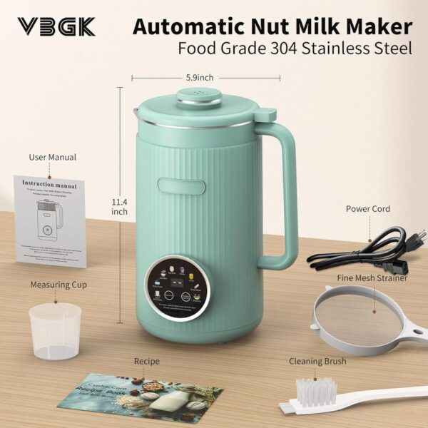 VBGK 8 in 1 Nut Milk Maker Blender with 20 Bladers,40oz Soy, Almond, Oat, Coconut, Plant Based - Image 2