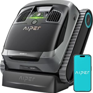 AIPER Scuba X1 Cordless Robotic Pool Cleaner, 6600 GPH High-Power Suction, Multi-Layer Filtration