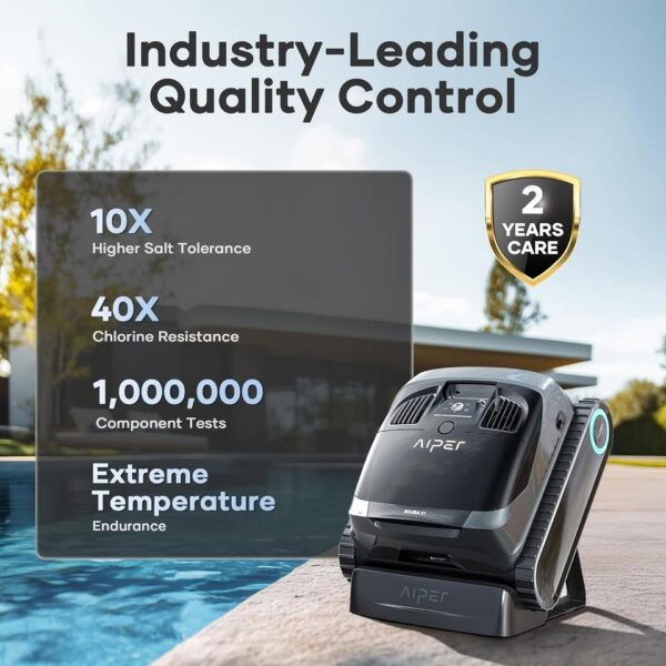 AIPER Scuba X1 Cordless Robotic Pool Cleaner, 6600 GPH High-Power Suction, Multi-Layer Filtration - Image 3