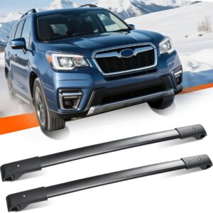FLEXHITCH Roof Rack Cross Bars for Forester 2014–2024 | Aluminum Aero Crossbars, 170lbs Capacity