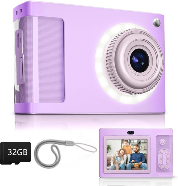 ARNSSIEN Digital Camera for Kids, 1080P Vintage Kids Camera