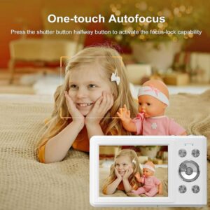 Digital Camera, FHD 1080P Camera, 56MP Digital Point and Shoot Camera with Anti Shake
