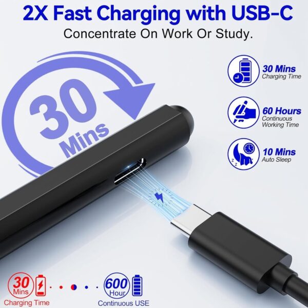 Microsoft Surface Pen - Stylus Pro Pen Stylus for Surface Pro USB-C Fast Charge - Image 3