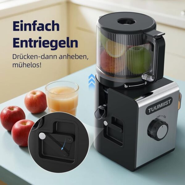 Juicer Machine – 6.5'' Large Feed Chute for Whole Fruits & Vegetables, High Juice Yield - Image 3