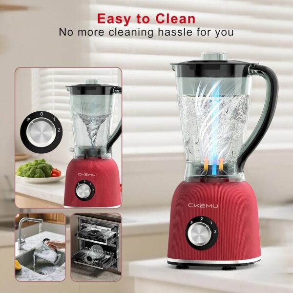 CKEMU Professional Blender | 8-Cup Big Capacity | Powerful 25,000RPM Motor,Perfect for Smoothies - Image 3
