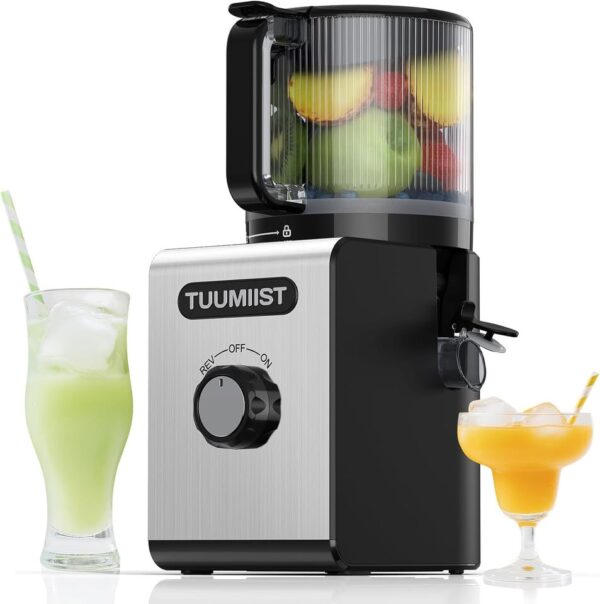 Juicer Machine – 6.5'' Large Feed Chute for Whole Fruits & Vegetables, High Juice Yield