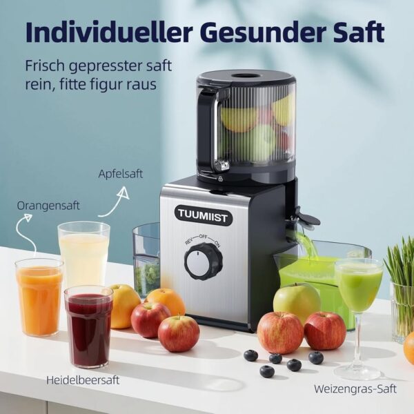Juicer Machine – 6.5'' Large Feed Chute for Whole Fruits & Vegetables, High Juice Yield - Image 2