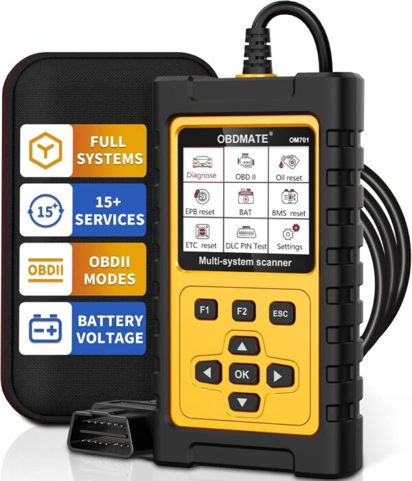 OBDMATE OBD2 Scanner for Toyota/Lexus/Scion, OM701 All Systems Diagnostic Tool with 15+ Resets - Image 2