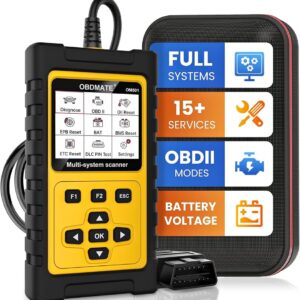 OBDMATE OBD2 Scanner for Honda/Acura, All Systems Diagnostic Tool with 15+ Resets