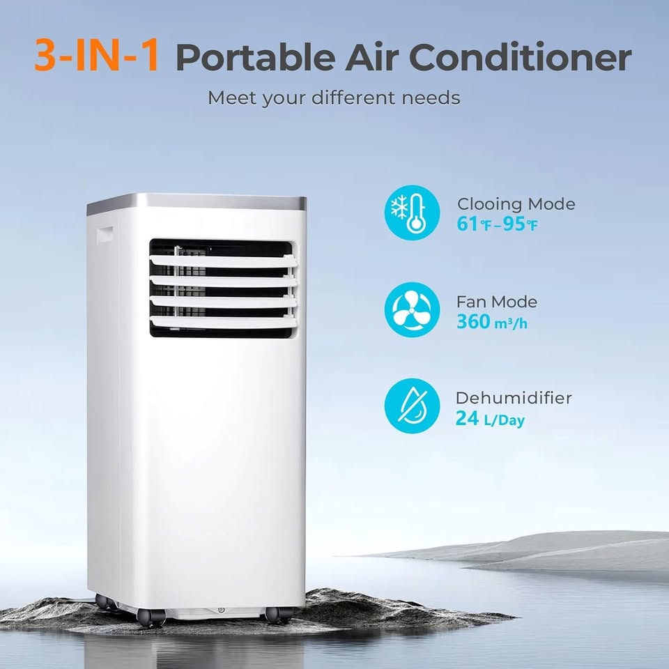 Havato Portable Air Conditioner 10,000 BTU, 3-in-1 AC Unit with Cooling Fan Dehumidifier - Image 2