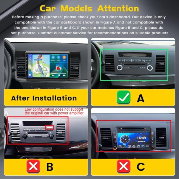 [4+64G] Inefala Android Car Stereo for Mitsubishi Lancer 2008-2017 with Wireless Carplay Android - Image 2
