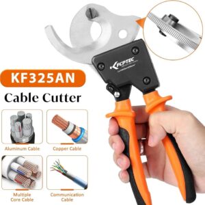 KF CPTEC Heavy Duty Ratchet Wire Cutters – 300mm² Max Capacity for Electrical Aluminum, Copper