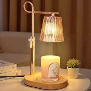 IvvaHholao Candle Warmer Lamp with Timer Dimmer, Adjustable Height Wax Warmer Lamp for Jar Candle