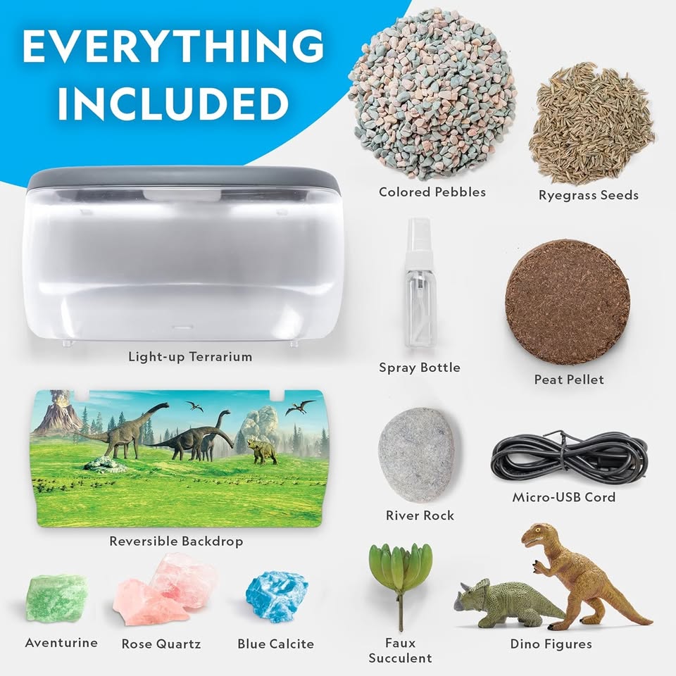 National Geographic Light Up Terrarium Kit for Kids - Image 2