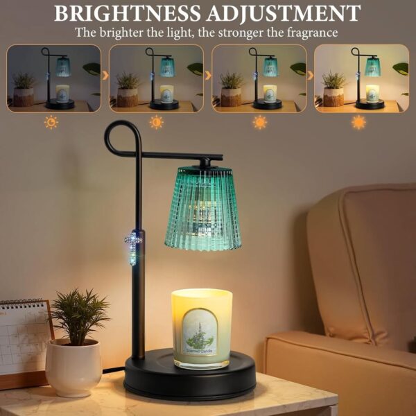 IvvaHholao Candle Warmer Lamp with Timer Dimmer, Adjustable Height Wax Warmer Lamp for Jar Candle - Image 2